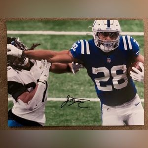 Jonathan Taylor Autographed Photo Indianapolis Colts 8.5x11
